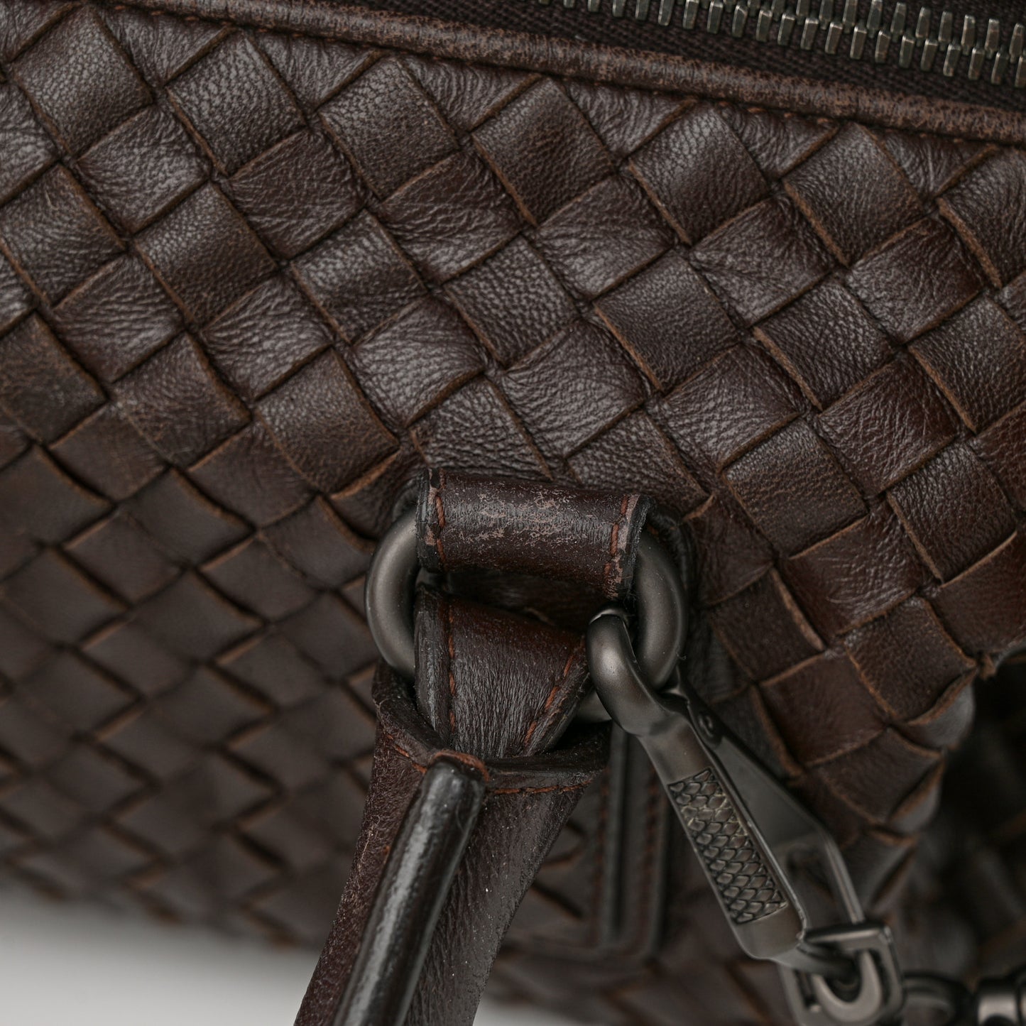 Nappa Intrecciato Maxi Convertible Tote Ebano