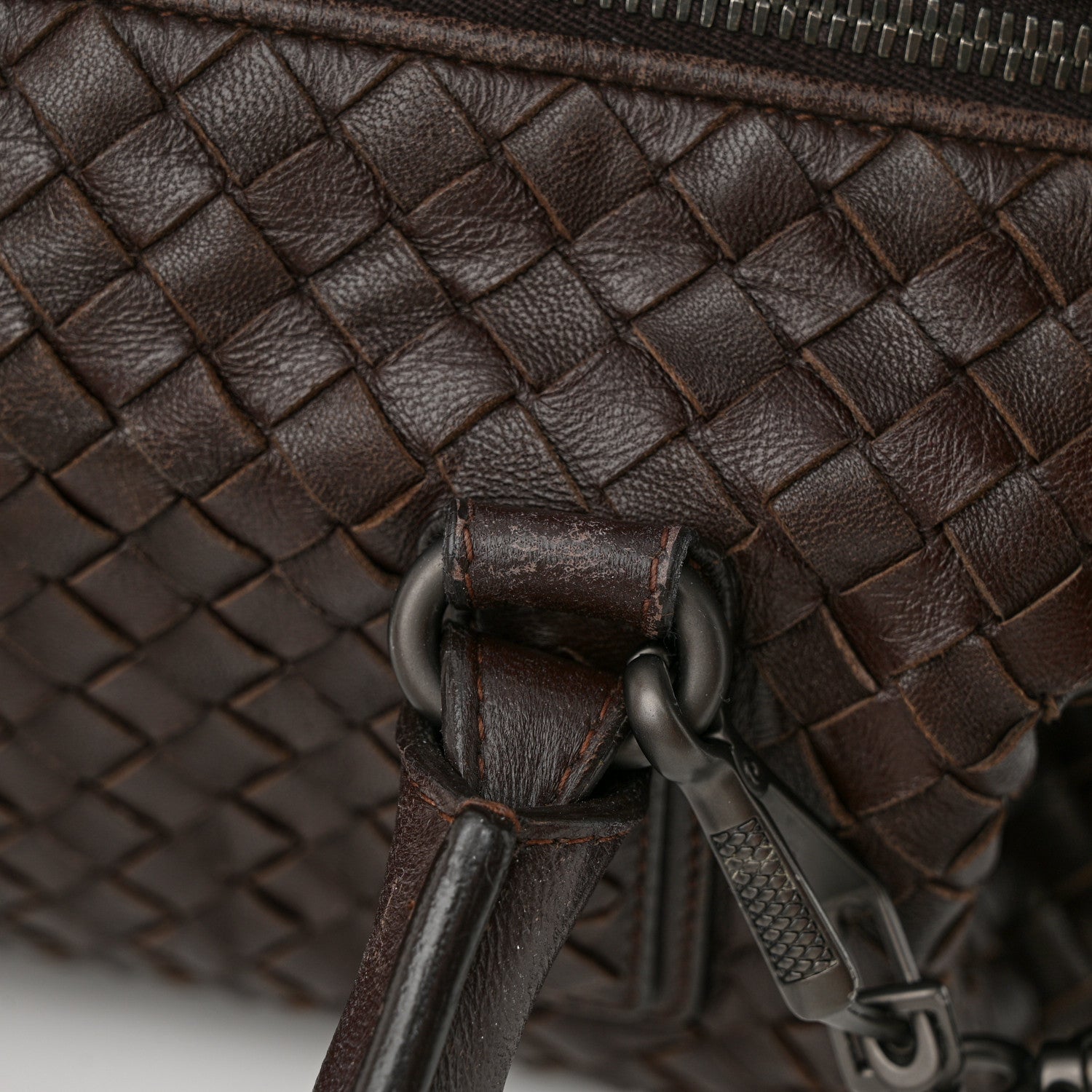 Bottega Veneta Nappa Intrecciato Maxi Convertible Tote Ebano 12 of 13