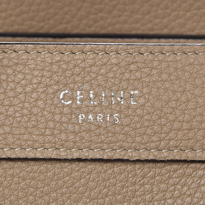 Celine Drummed Calfskin Nano Luggage Dune 6 of 9