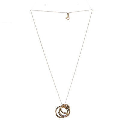 Tiffany 18K Yellow Gold Small Interlocking Circles Pendant 5 of 9