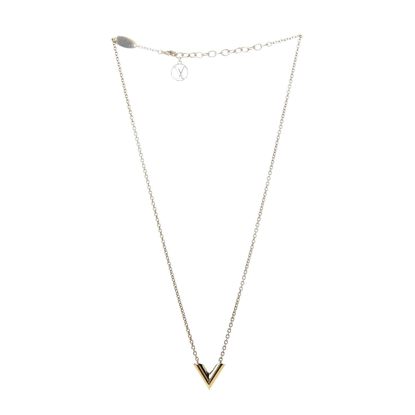 Essential V Necklace Gold