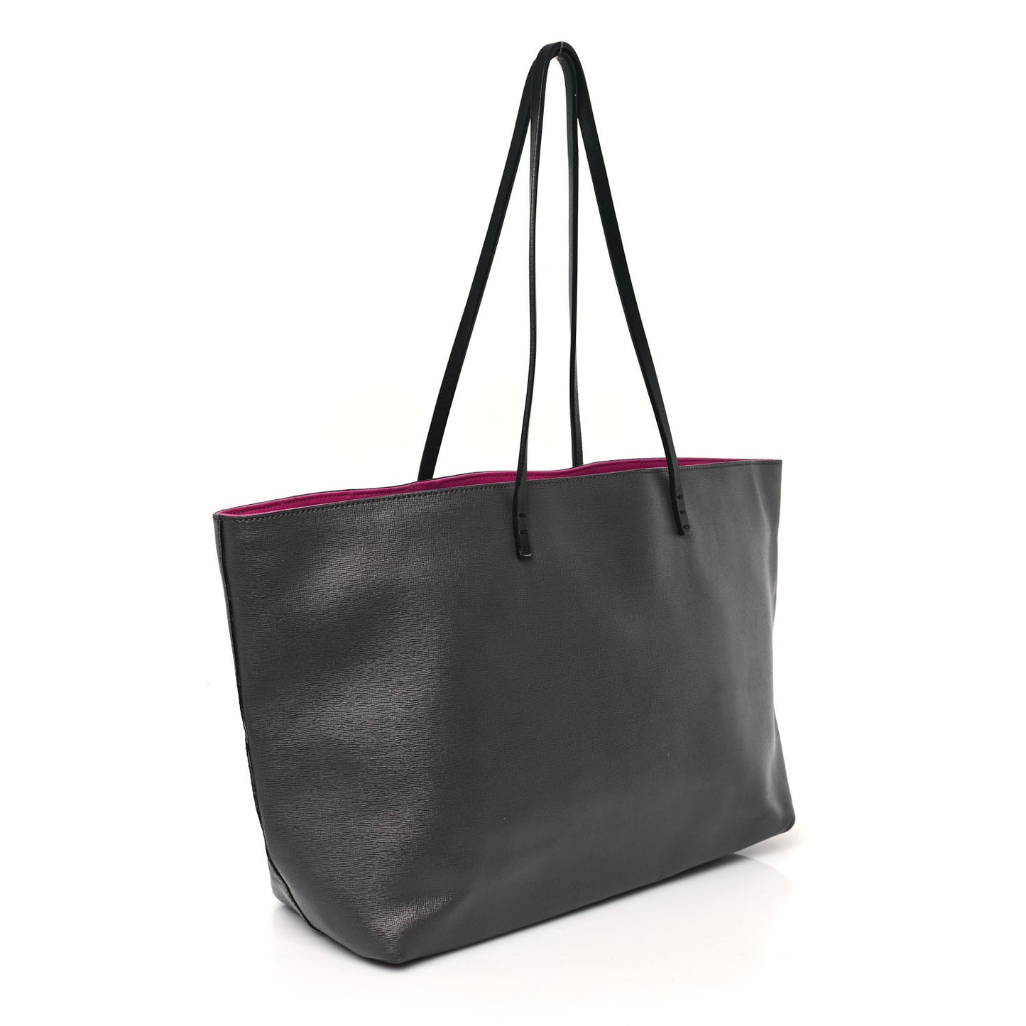 Vitello Elite Cuoio Monster Buggies Medium Roll Tote Carbone Black Multicolor Magenta