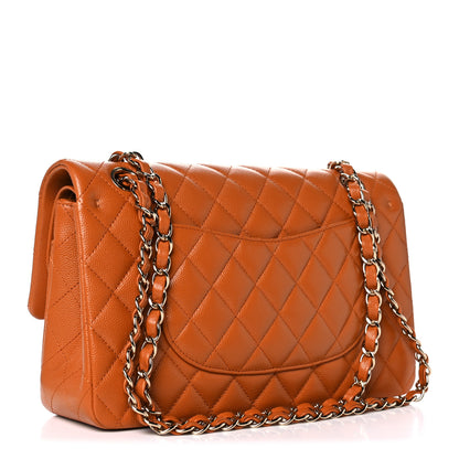 Chanel Caviar Quilted Medium Double Flap Light Brown 3 of 9