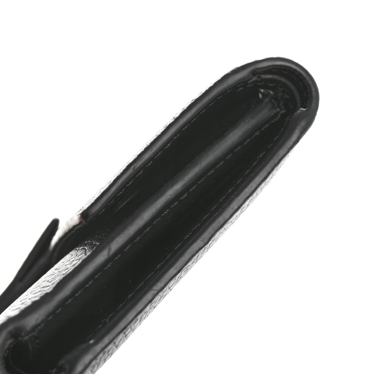 Loewe Grained Calfskin Small Vertical Wallet Black 9 of 10