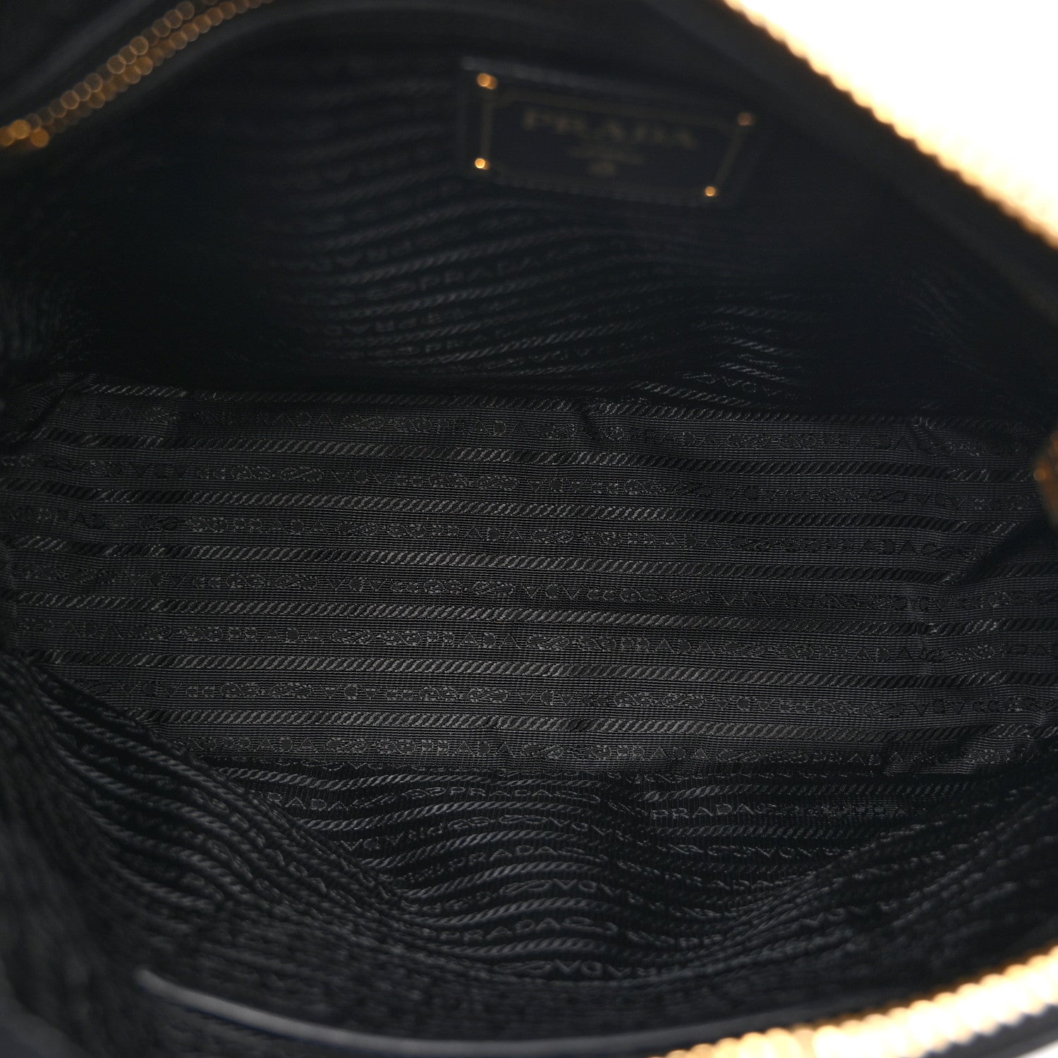 Prada Tessuto Nylon Zip Hobo Black 5 of 10