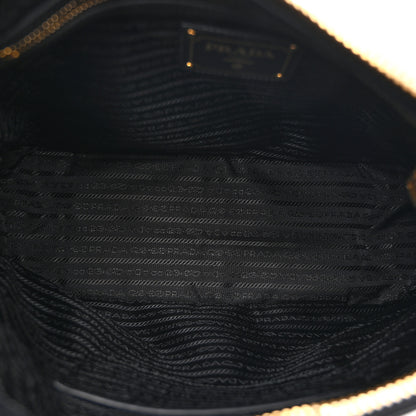 Prada Tessuto Nylon Zip Hobo Black 5 of 10