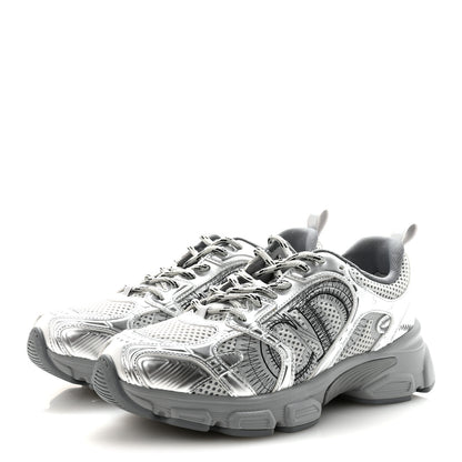 Christian Dior Technical Mesh Dior Chrono Sneakers 38 Silver 4 of 9