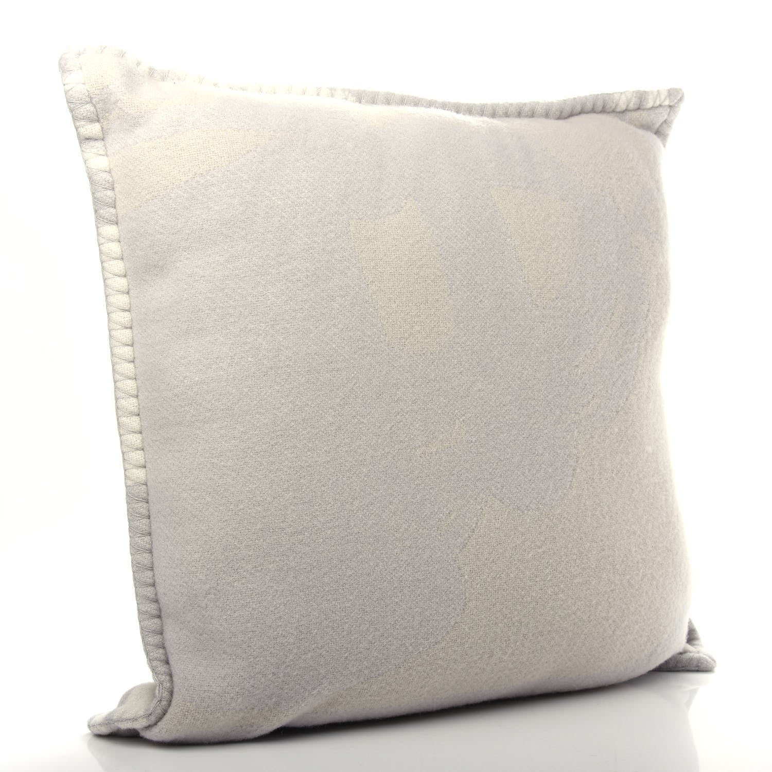 Hermes Merino Wool Cashmere Brides De Gala Pillow Gris Perle 2 of 4
