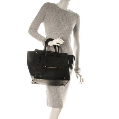 Celine Smooth Calfskin Mini Luggage Black 2 of 8