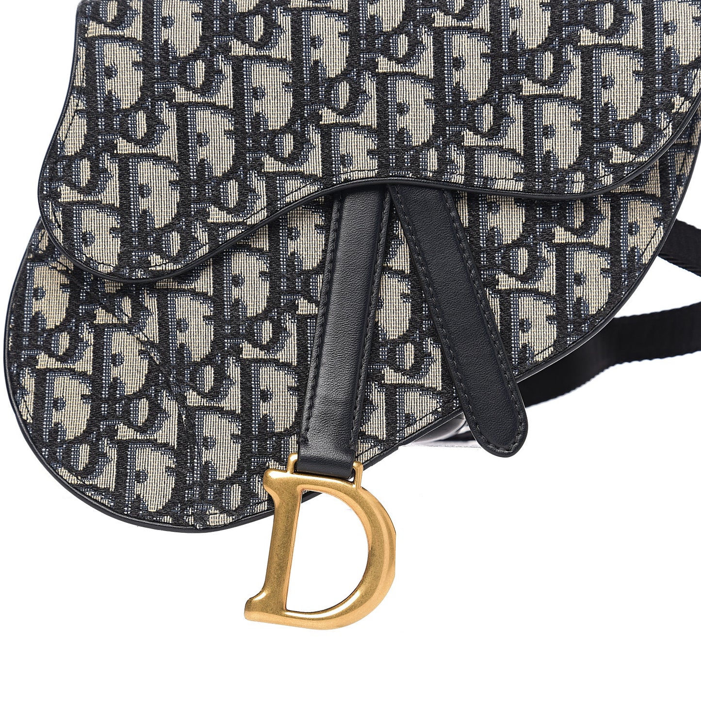 Oblique Saddle Belt Bag Blue