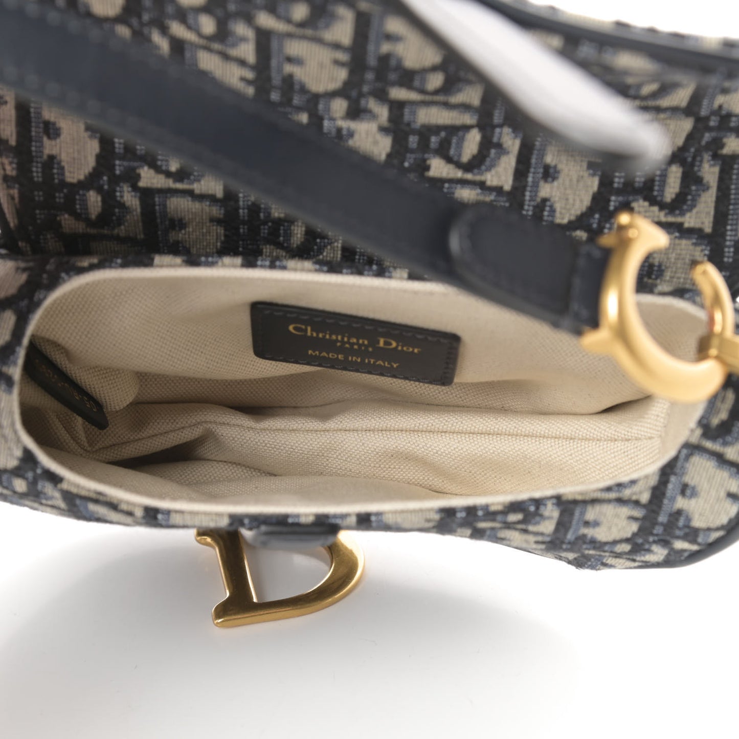 Oblique Mini Saddle Bag Blue