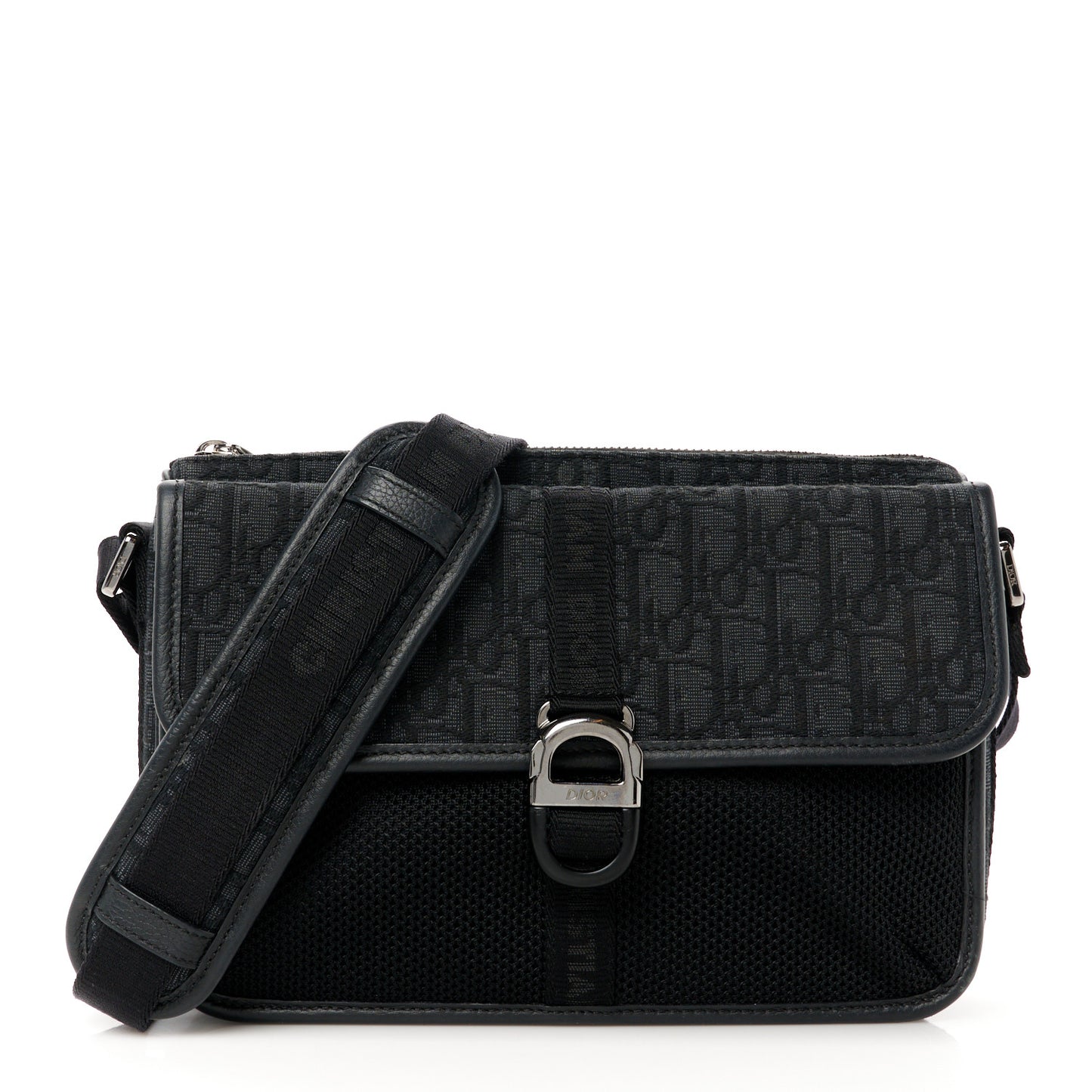 Oblique Jacquard Dior 8 With Strap Black Multicolor