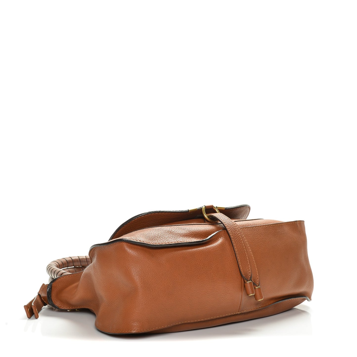 Calfskin Medium Marcie Satchel Tan