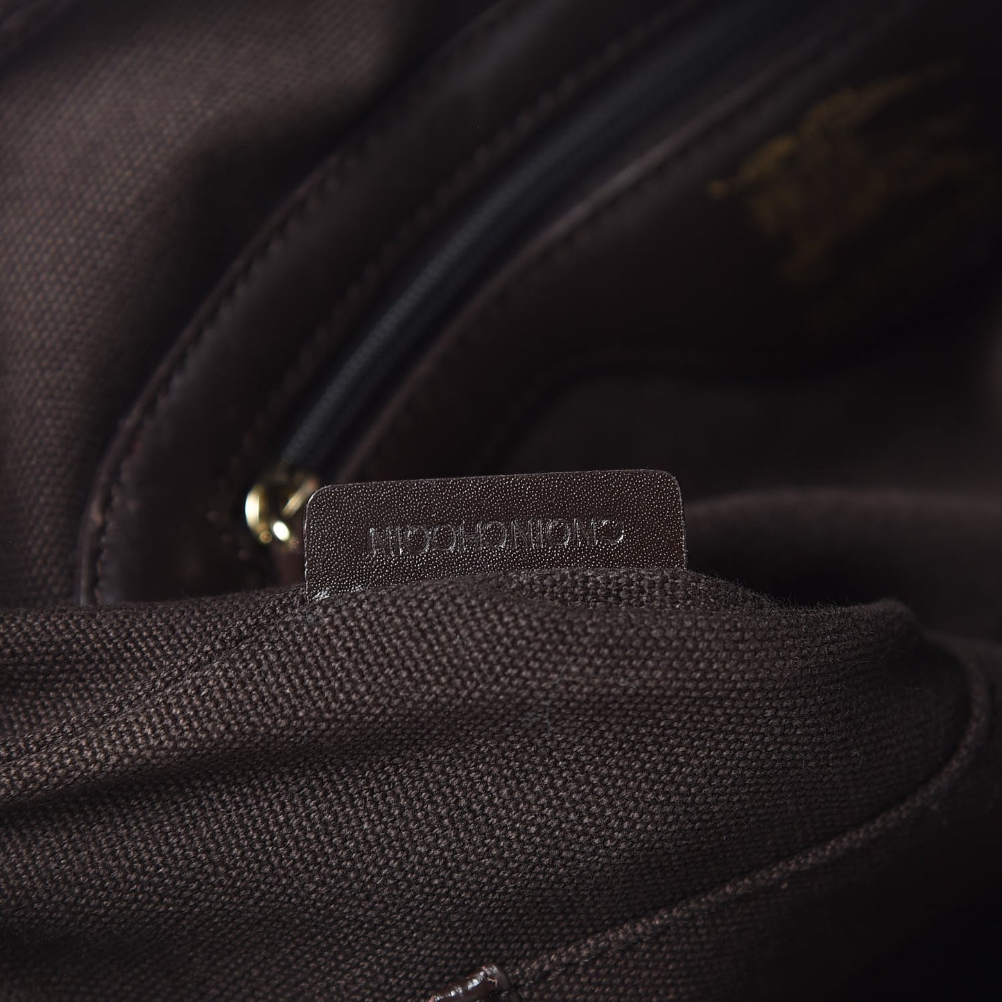 Grainy Calfskin Tote Dark Brown