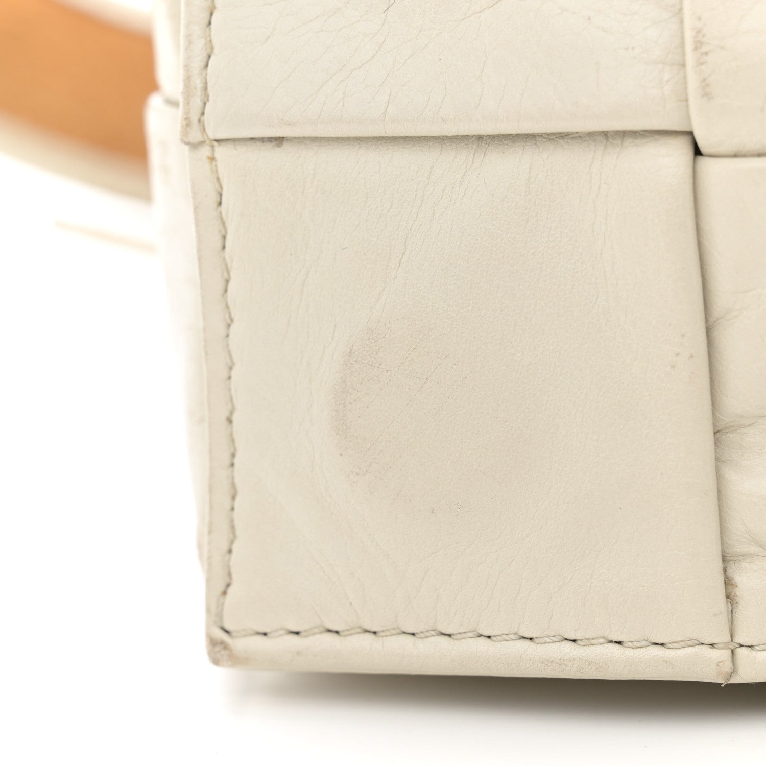 Bottega Veneta Paper Calfskin Intrecciato Stretch Cassette Belt Bag White 11 of 13