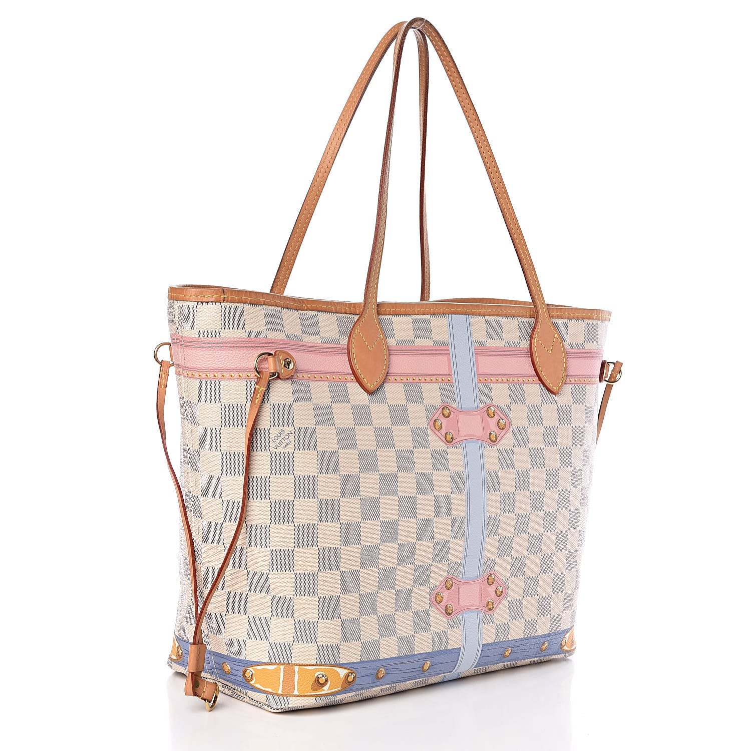 Louis Vuitton Damier Azur Summer Trunks Neo Neverfull MM 4 of 14