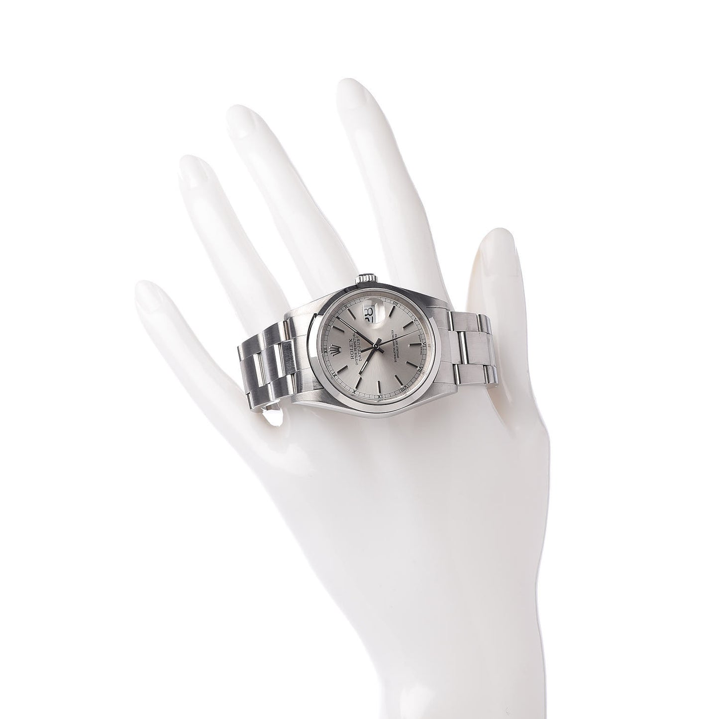 Stainless Steel 36mm Oyster Perpetual Datejust Watch Silver 16200