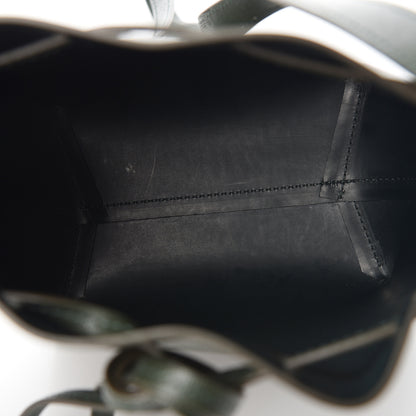 Mansur Gavriel Saffiano Mini Mini Bucket Bag Dark Green 4 of 8