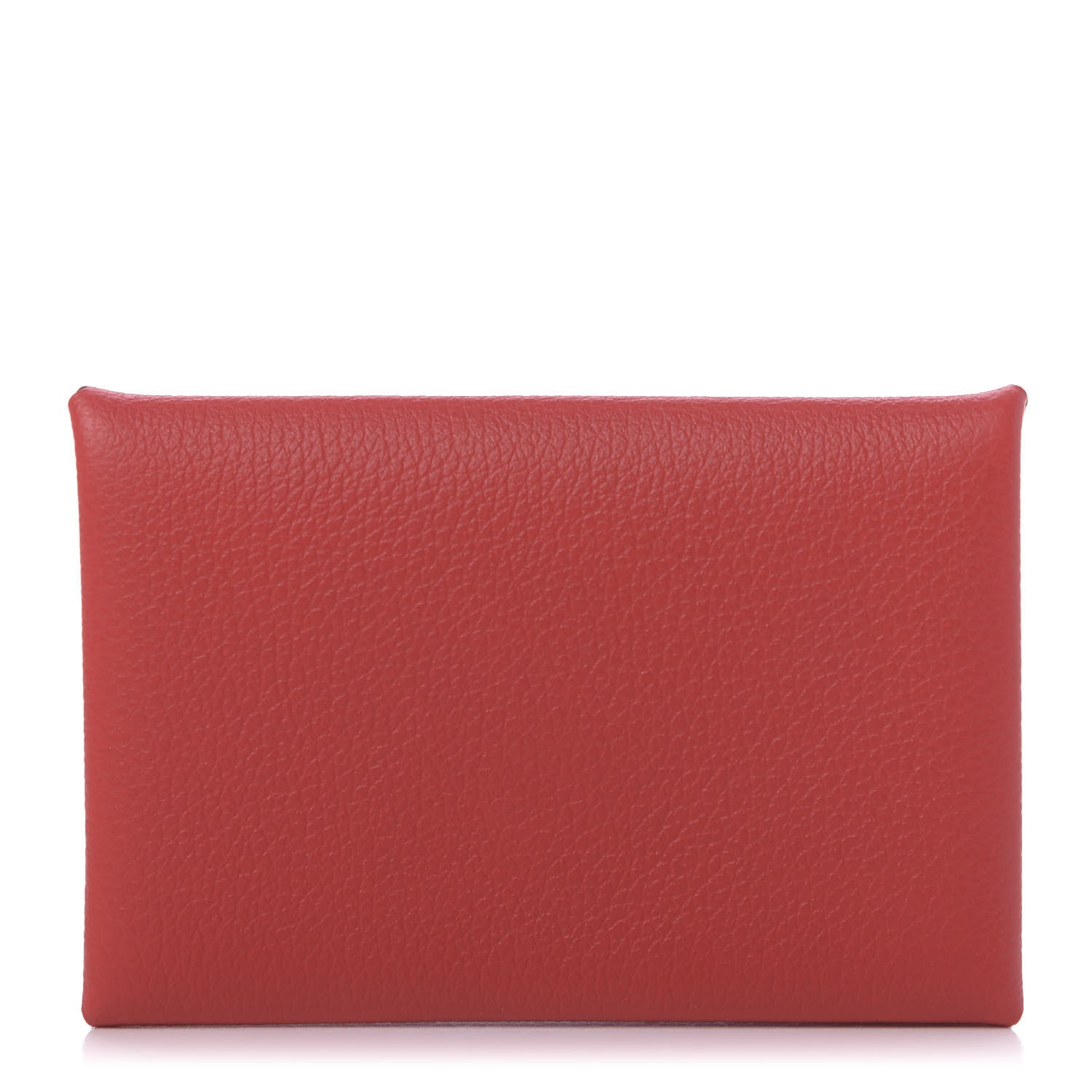 Hermes Evercolor Calvi Card Case Rouge De Coeur 1 of 9