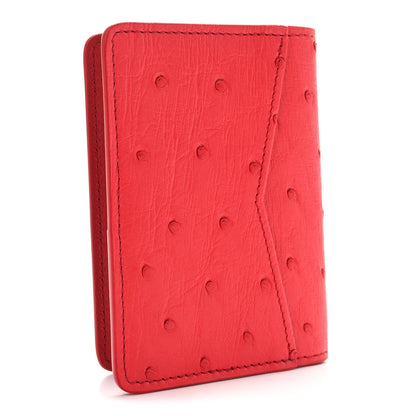 Louis Vuitton Ostrich Pocket Organizer Rouge 3 of 7