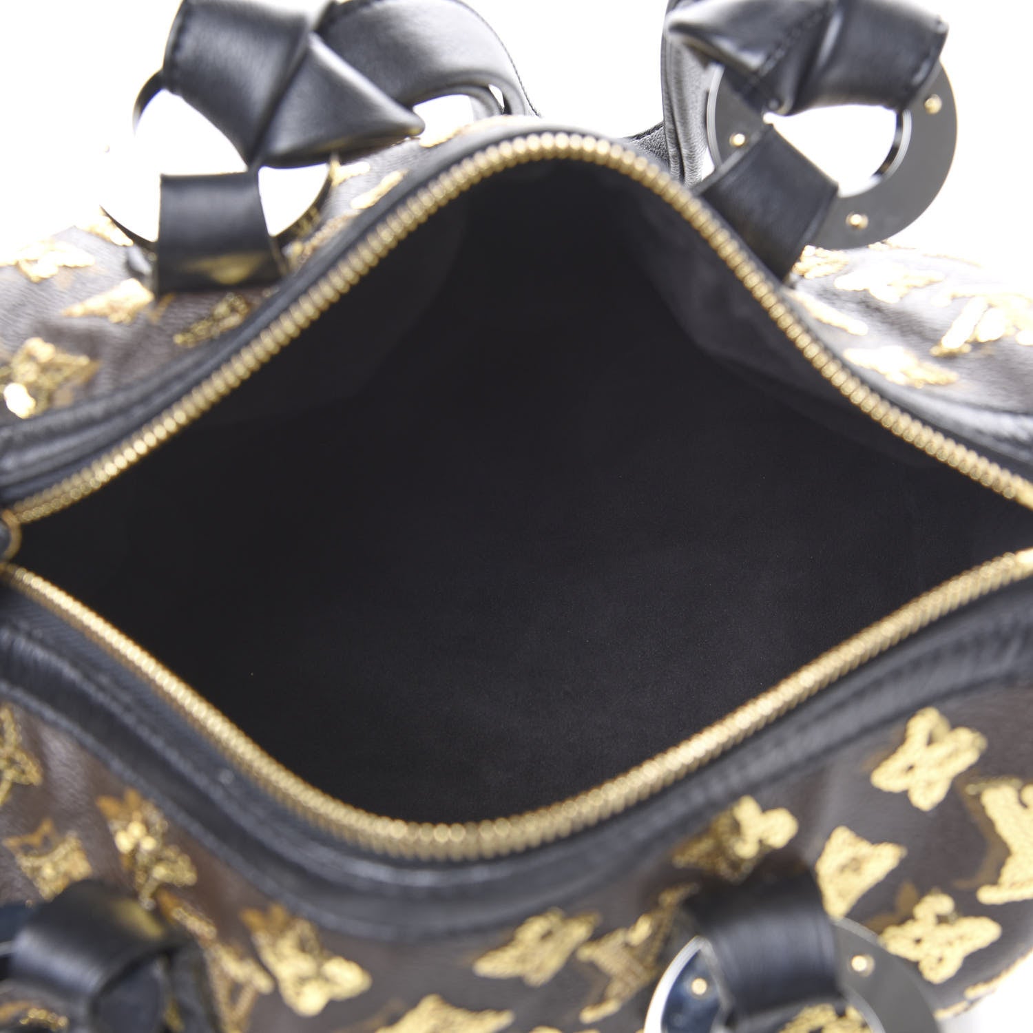 Louis Vuitton Monogram Sequins Eclipse Speedy 28 Gold 6 of 14