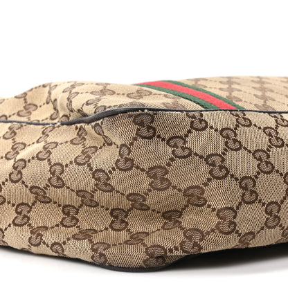 Gucci Monogram Web Carry On Tote Dark Brown 9 of 10
