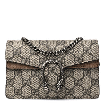 Gucci GG Supreme Monogram Super Mini Dionysus Shoulder Bag Taupe 1 of 12