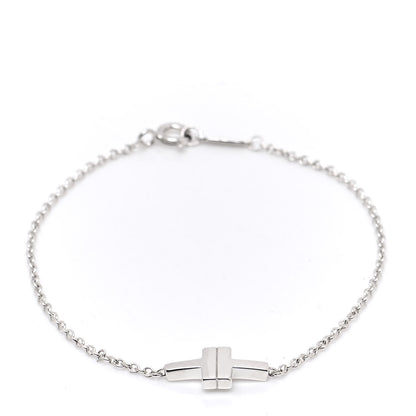 Tiffany Sterling Silver T Two Single Chain Bracelet 1 of 6