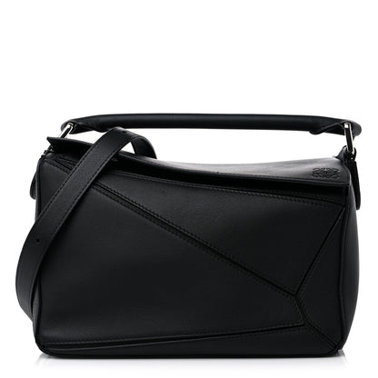 Loewe Calfskin Small Puzzle Bag Black 1 of 11