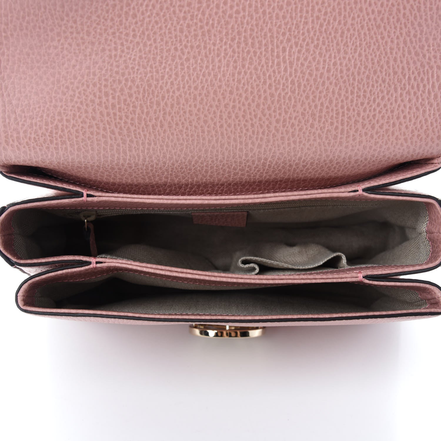 Gucci Dollar Calfskin Interlocking G Top Handle Shoulder Bag Soft Pink 5 of 10