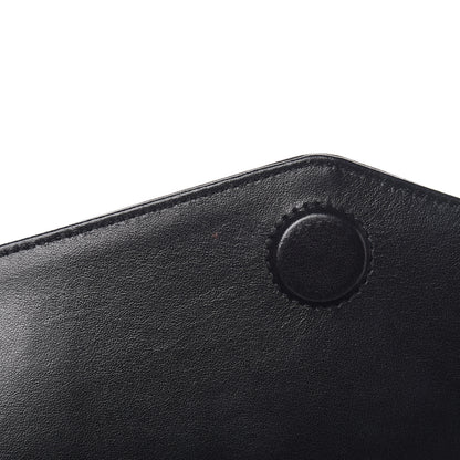 Saint Laurent Calfskin Matelasse Chevron Monogram Uptown Clutch Black 8 of 10