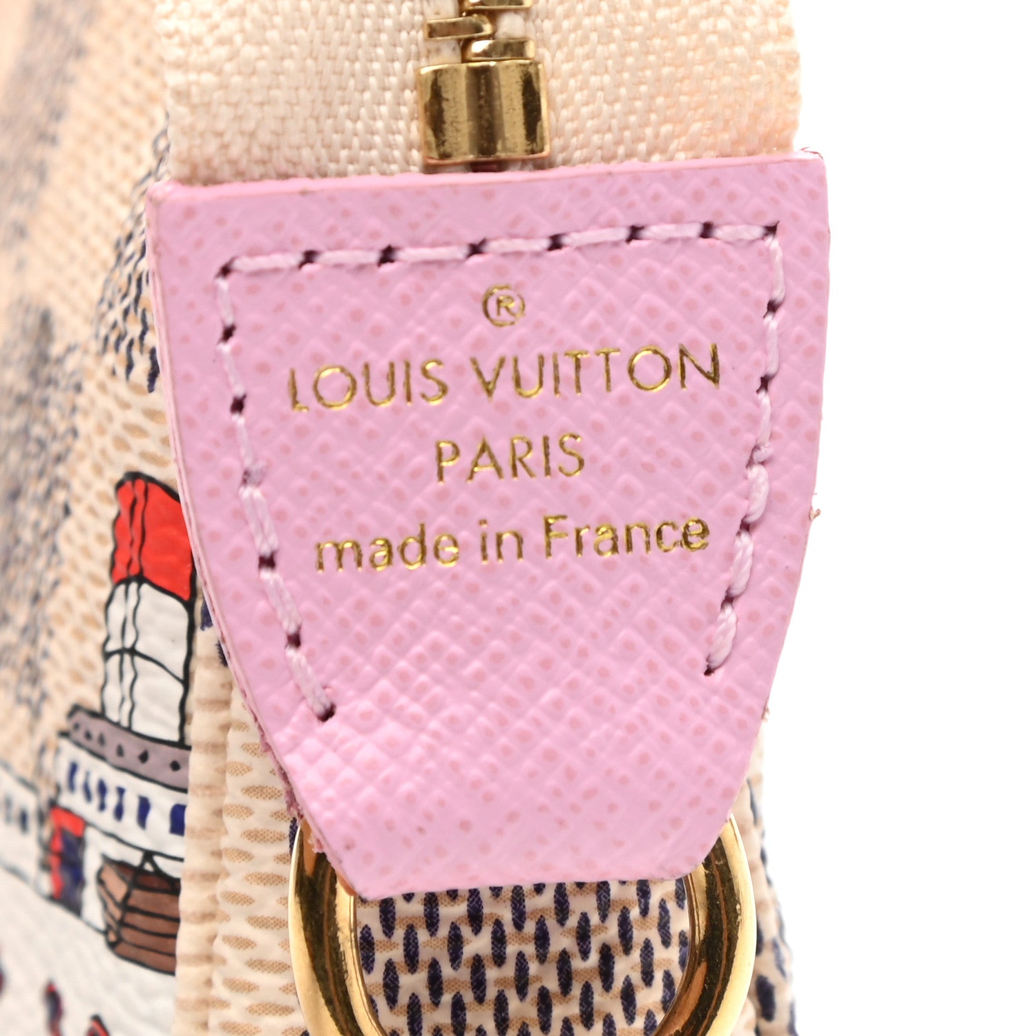 Louis Vuitton Damier Azur 2016 Christmas Animation Mini Pochette Accessories 7 of 7