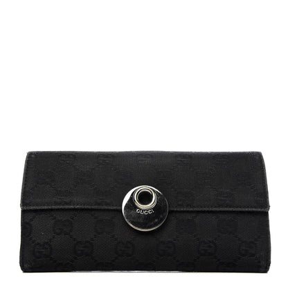 Gucci Monogram Eclipse Continental Wallet Black 1 of 7