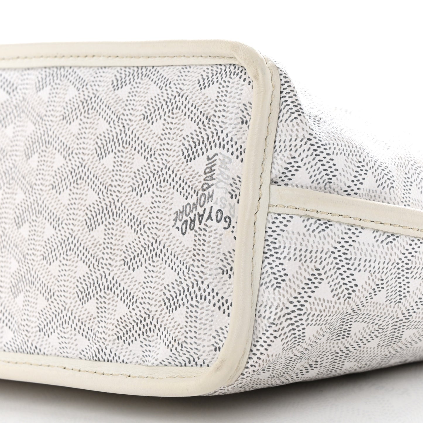Goyardine Reversible Mini Anjou White