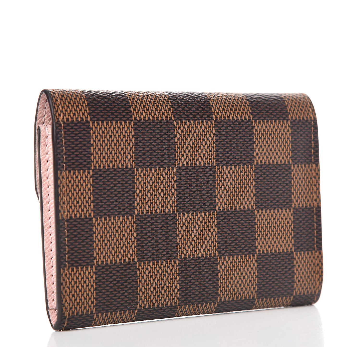 Damier Ebene Rosalie Coin Purse Rose Ballerine