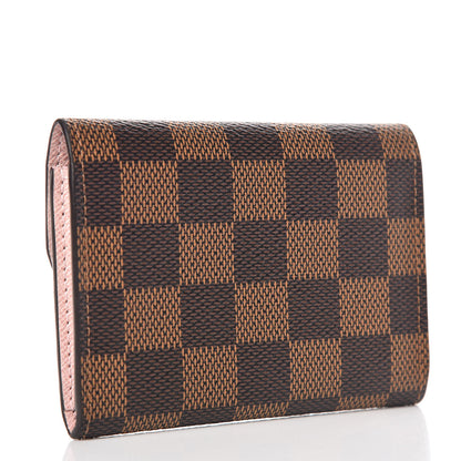 Louis Vuitton Damier Ebene Rosalie Coin Purse Rose Ballerine 3 of 10