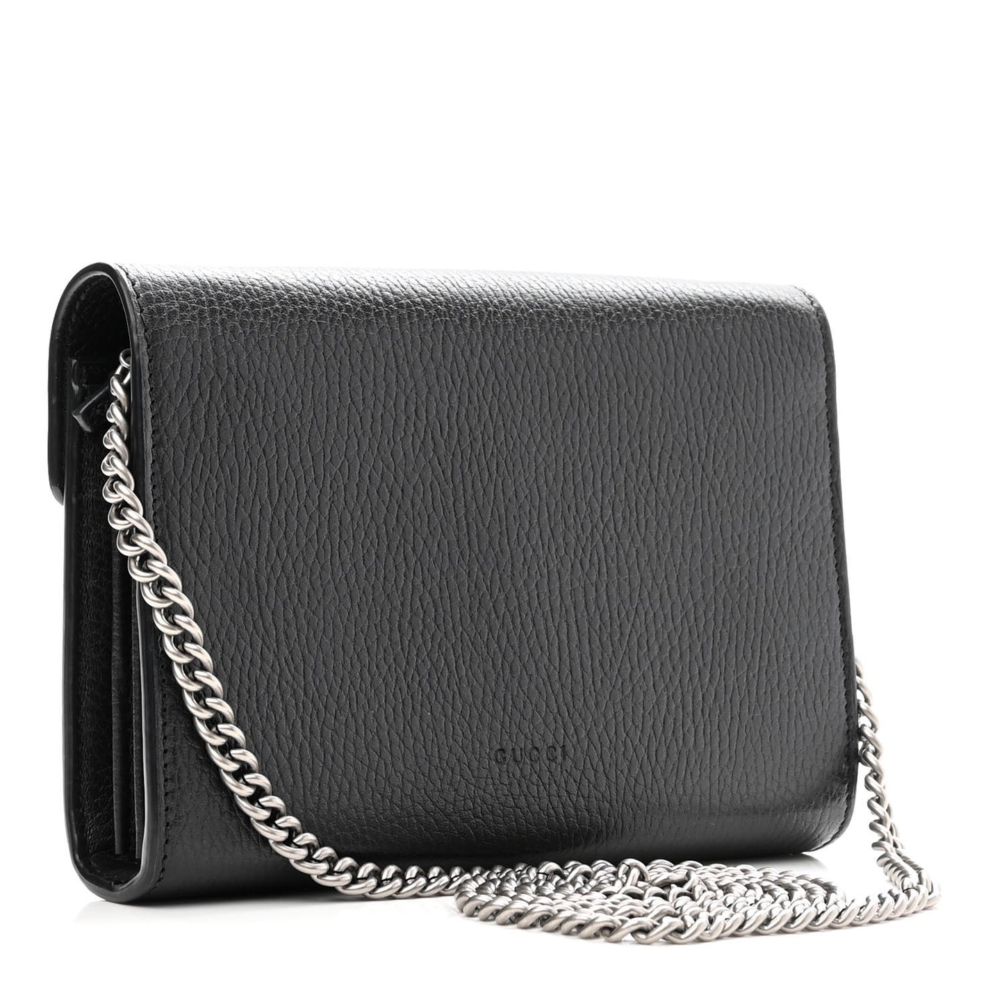 Calfskin Mini Dionysus Chain Wallet Black