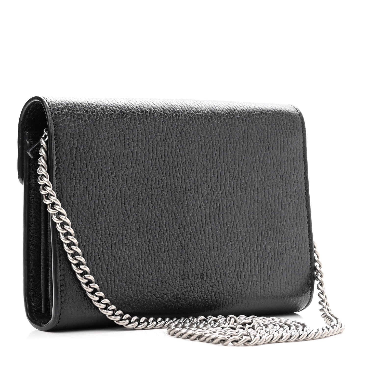 Gucci Calfskin Mini Dionysus Chain Wallet Black 4 of 15