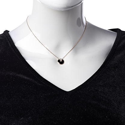 Cartier 18K Pink Gold Diamond Black Onyx XS Amulette de Cartier Pendant Necklace 2 of 7