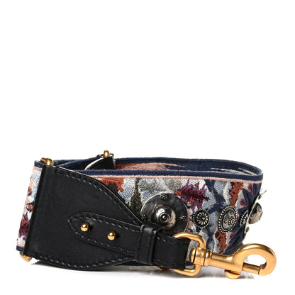 Christian Dior Canvas Embroidered Studded KaleiDiorscopic Shoulder Strap Multicolor 1 of 4