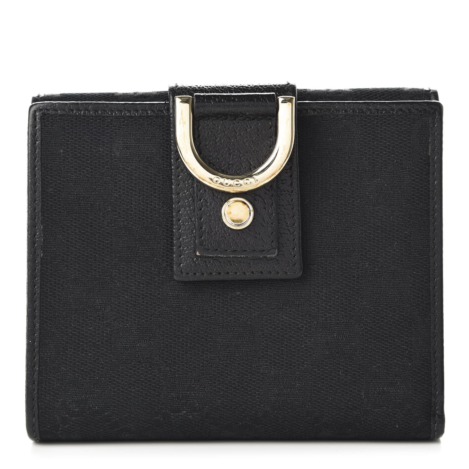 Gucci Monogram Abbey Compact Wallet Black 1 of 9