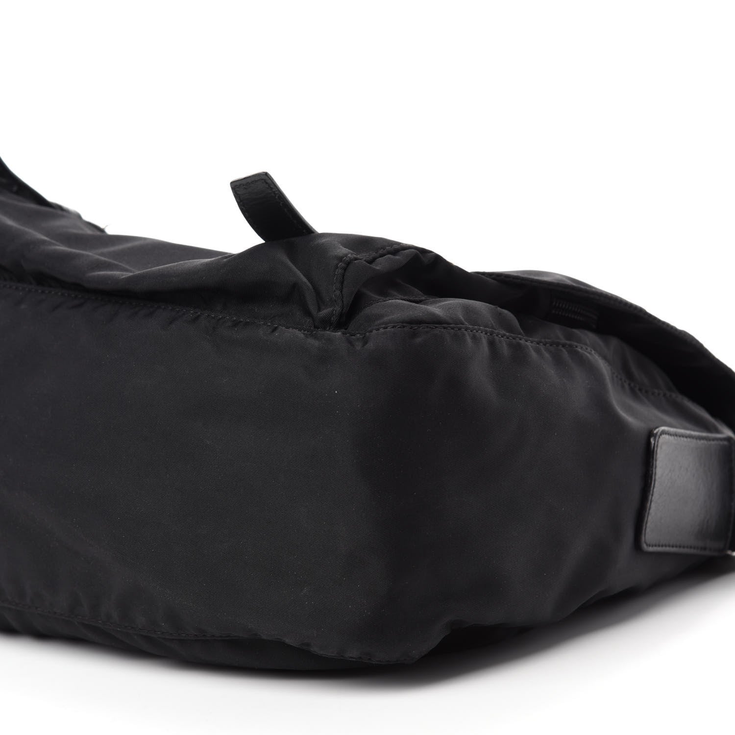 Prada Nylon Vela Messenger Bag Black 7 of 11