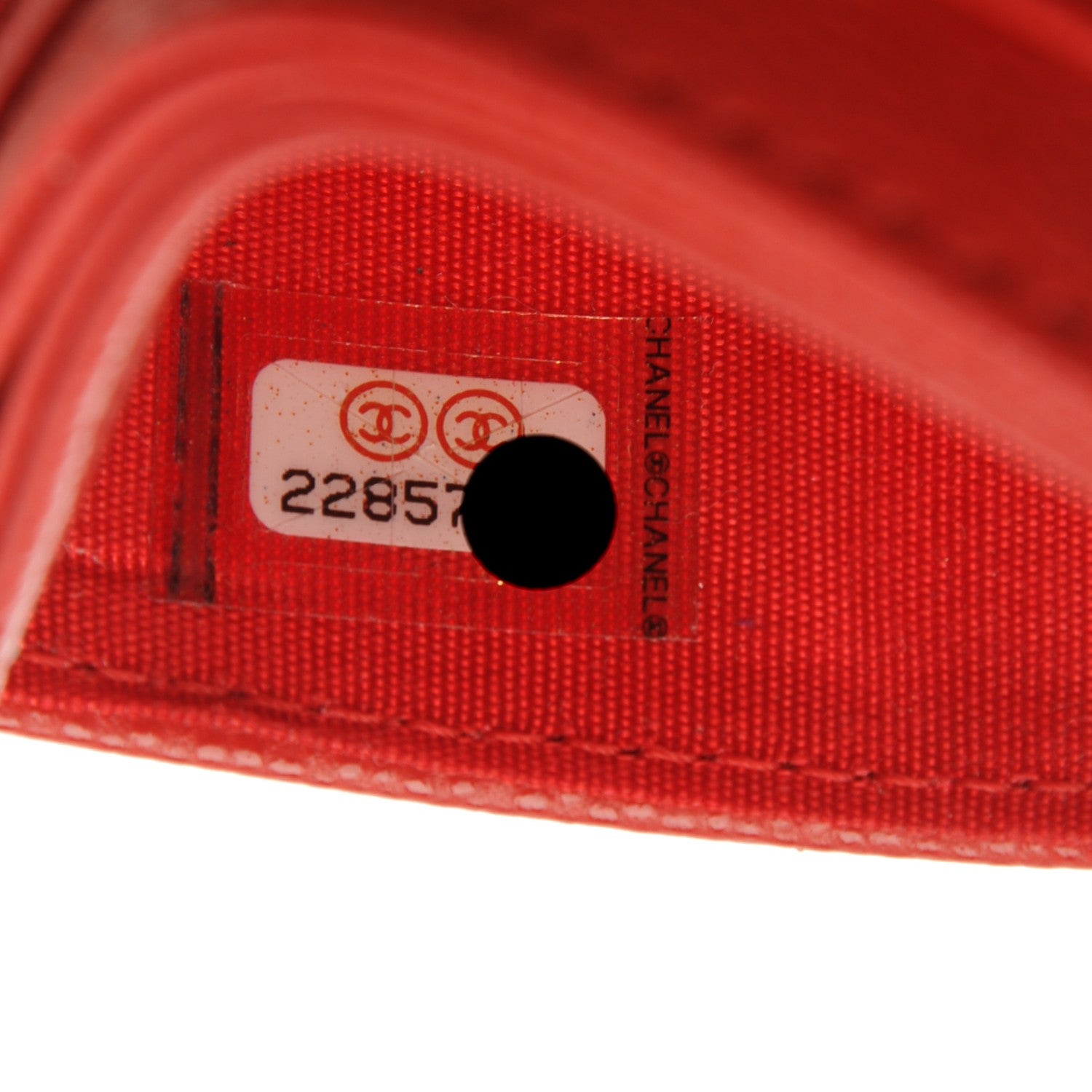 Chanel Caviar Camellia Embossed Card Holder Red 8 of 8