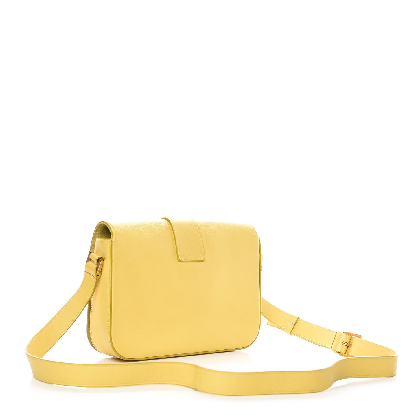 Calfskin Classic Y Satchel Yellow