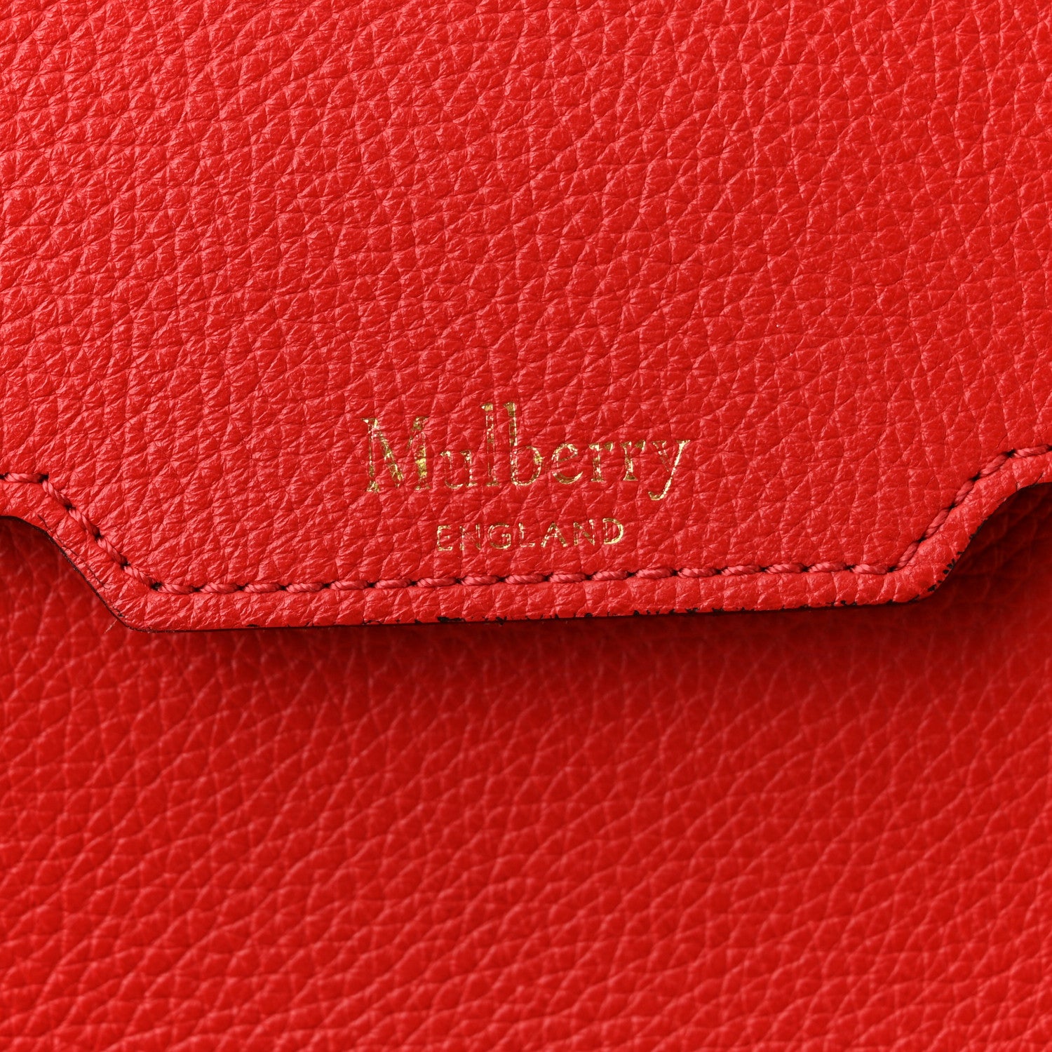 Mulberry Small Classic Grain Bayswater Tote Ruby Red 7 of 12