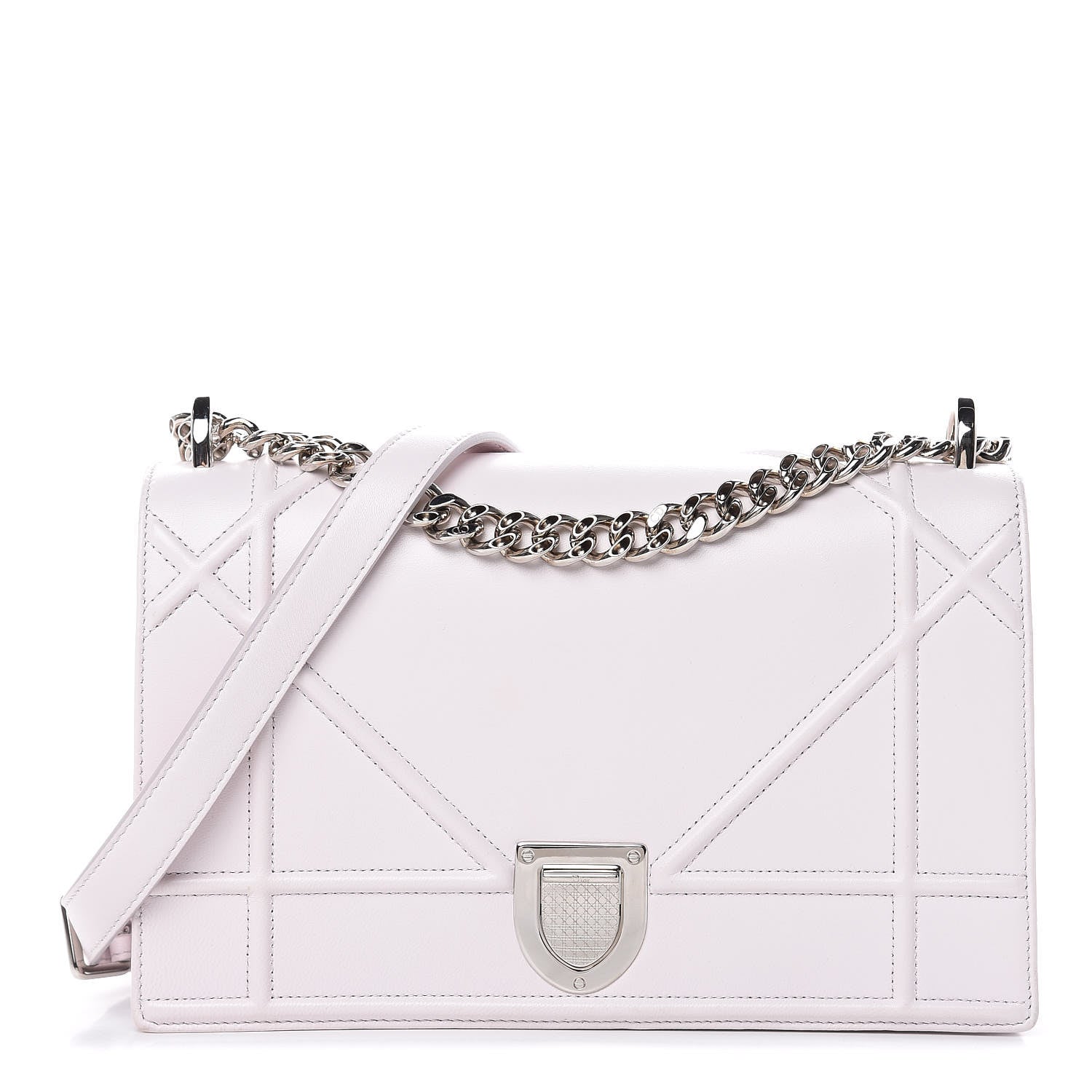 Christian Dior Calfskin Medium Diorama Flap Bag Off White 1 of 12