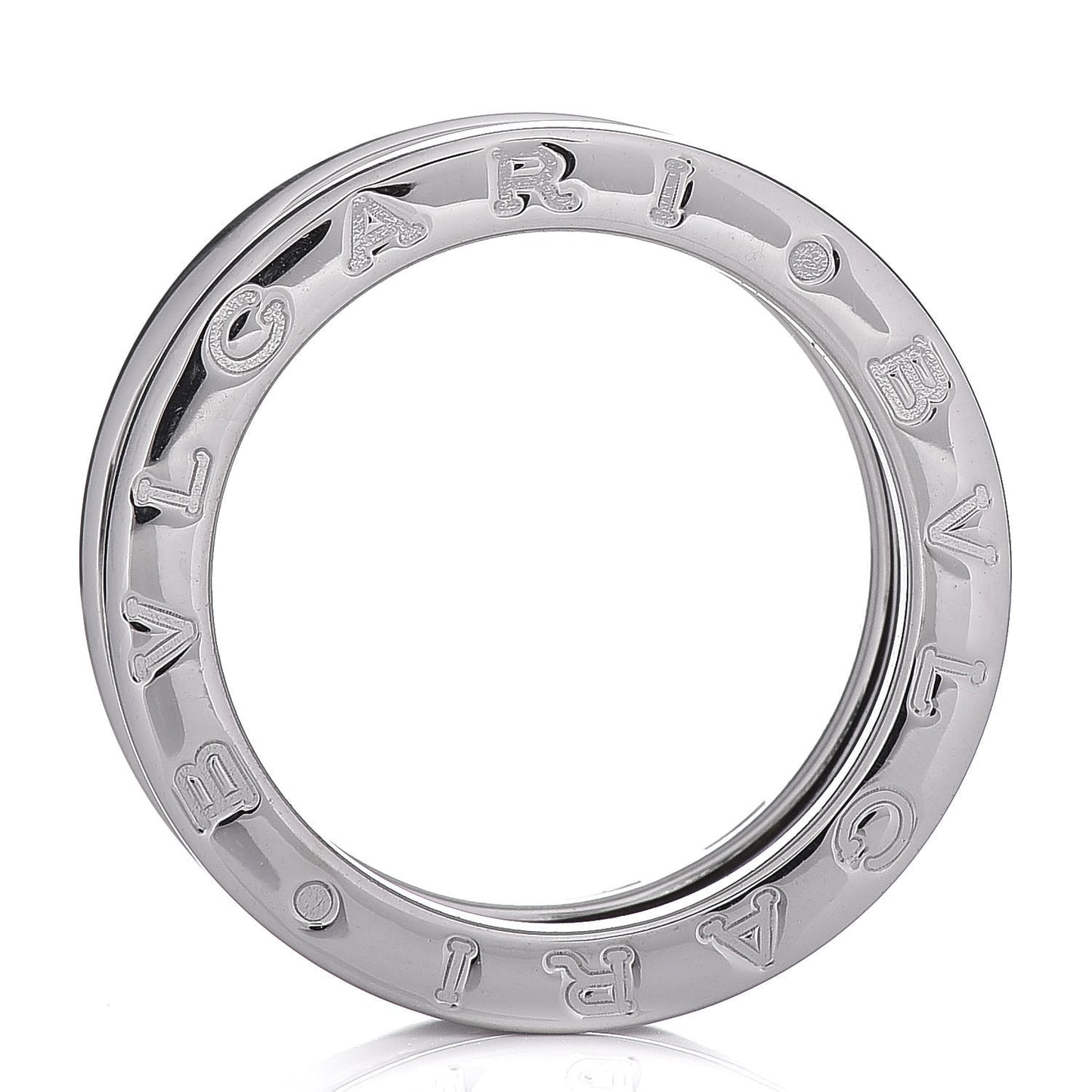 18K White Gold B.Zero1 Two-Band Ring 50 5.25