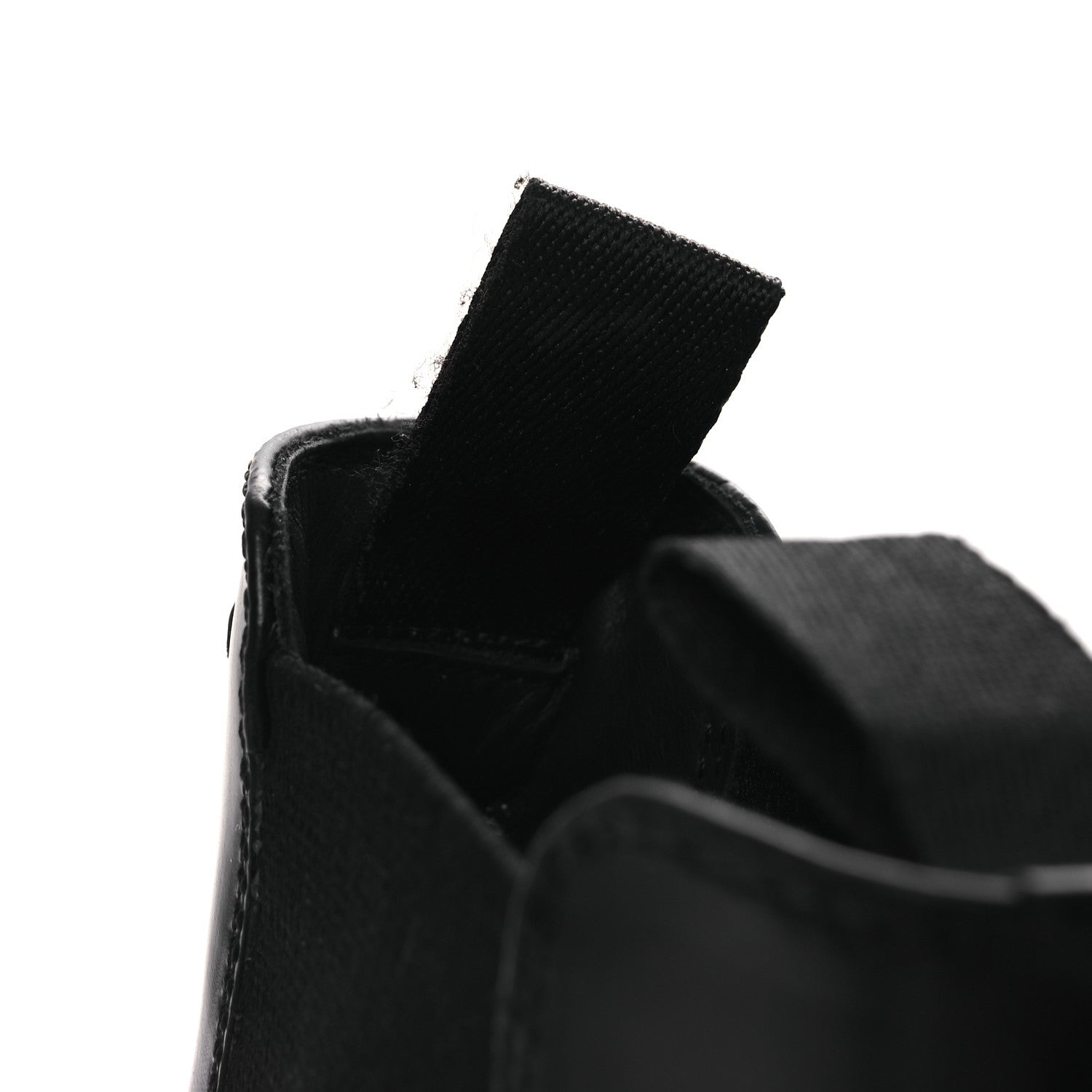 Prada Spazzolato Rois Triangle Monolith Chelsea 55mm Boots 36 Black 11 of 12