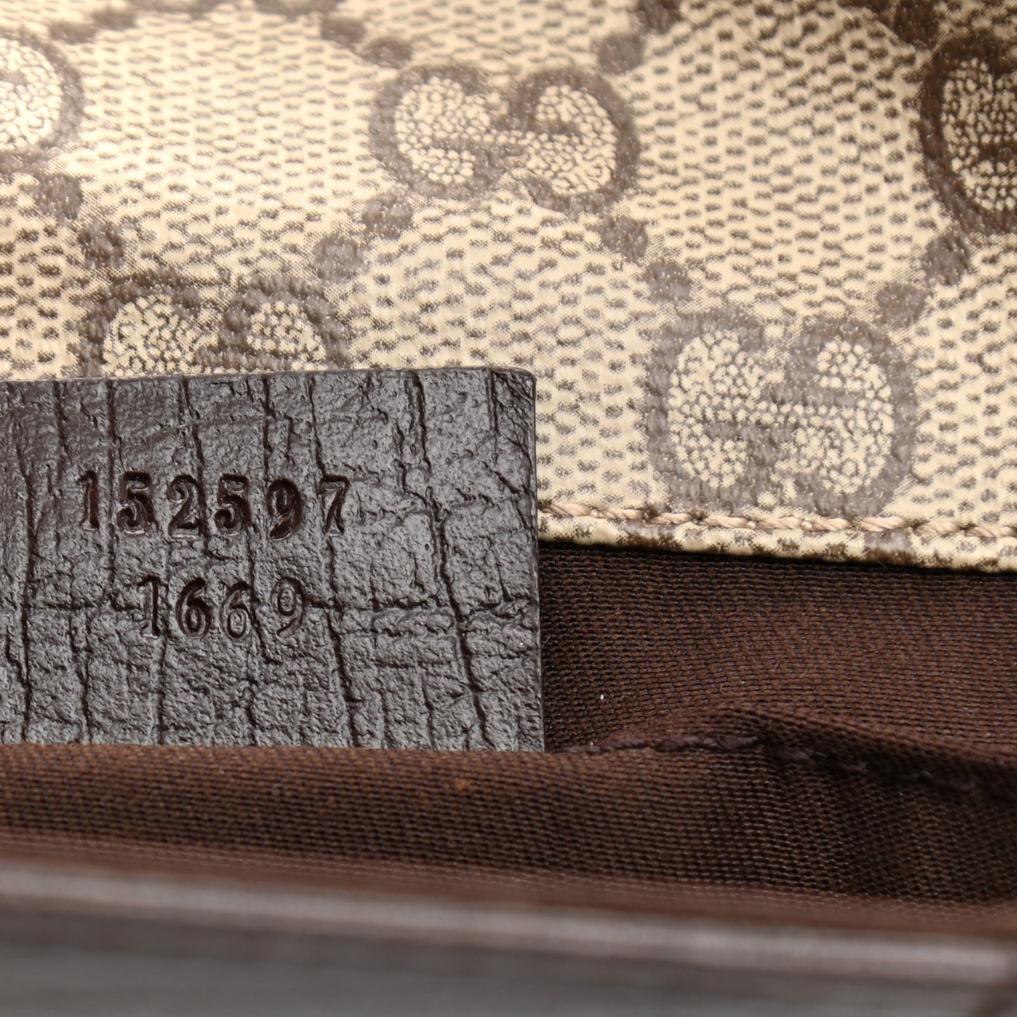 GG Monogram Plus Web Belt Bag Dark Brown