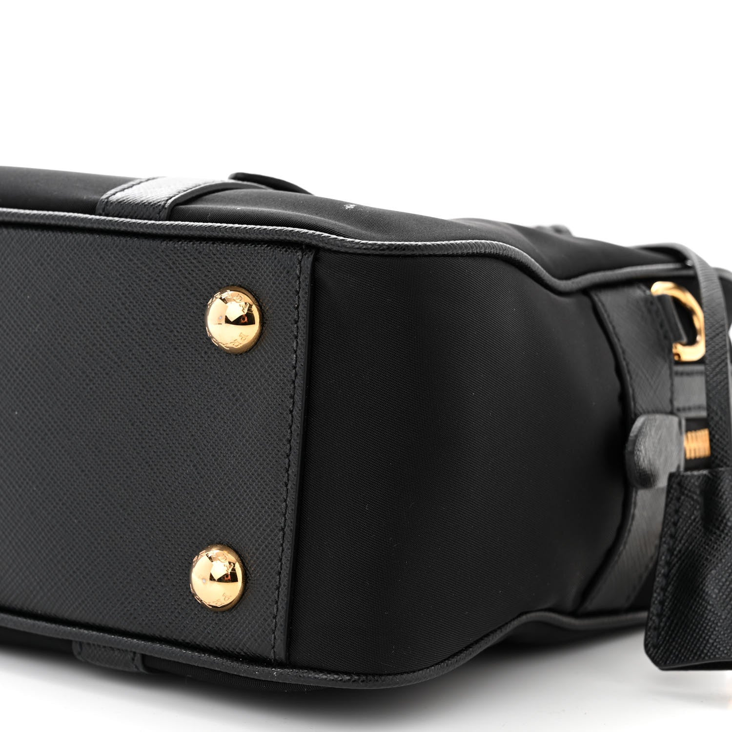 Prada Tessuto Nylon Saffiano Bauletto Black 10 of 14